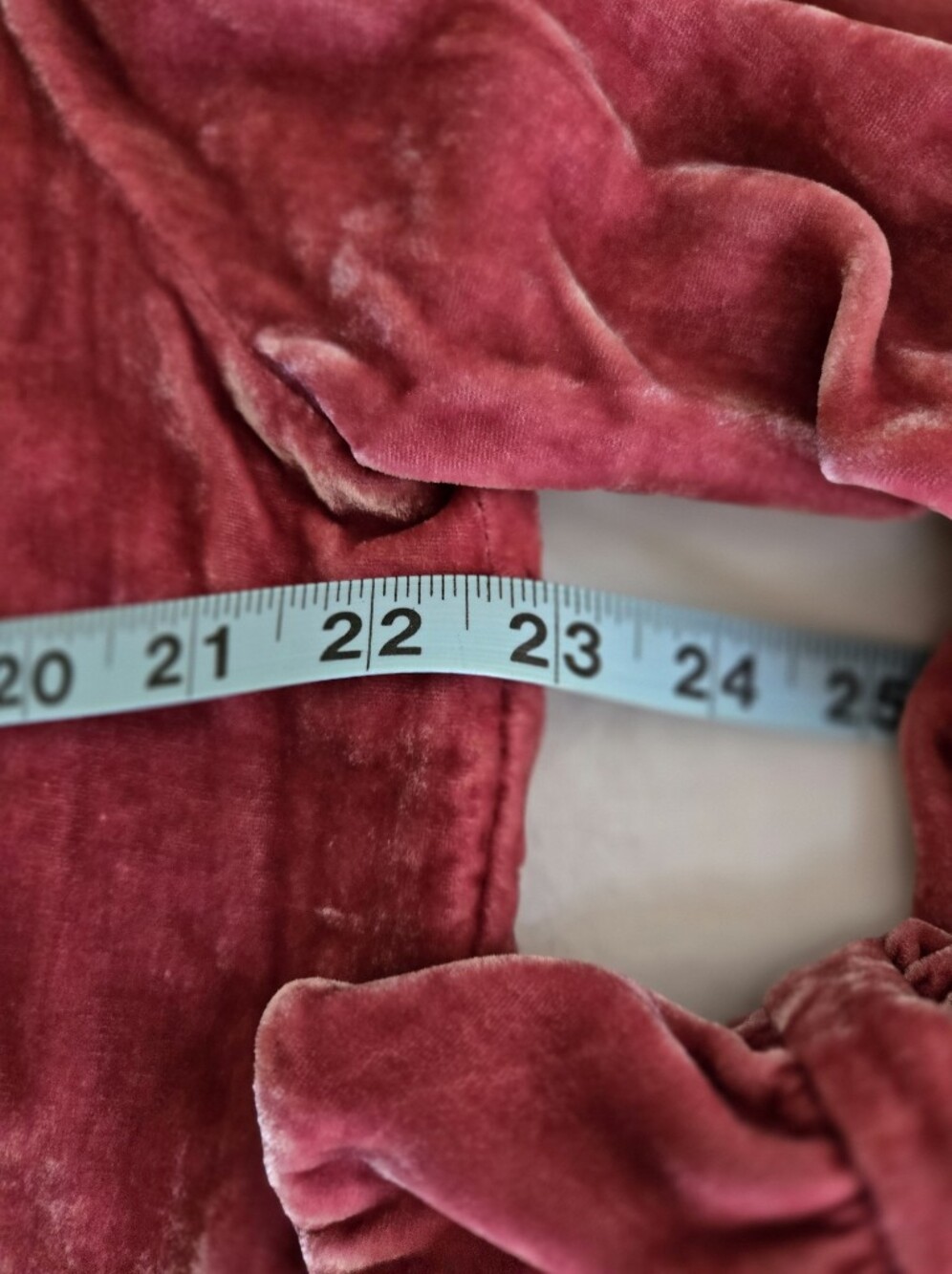 Dana Buchman Dusty Raspberry Velvet Ruffle-Trim Blouse - Picture 12 of 13
